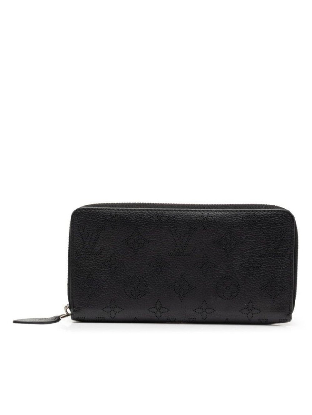Louis Vuitton Monogram Mahina Zippy Wallet Zip Around Noir Black Leather